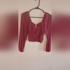 Kirious Runched Rouge Top NWT Women's XSM